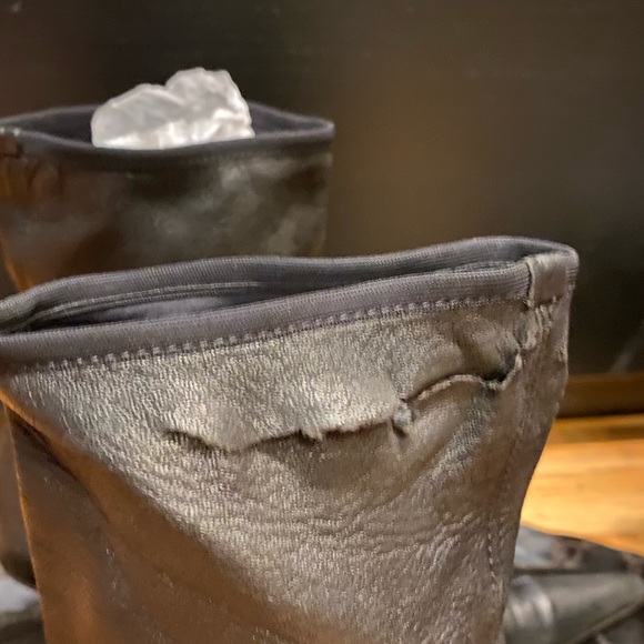 Gucci Shoes Gucci Vintage Bamboo Leather Sock Boots Ripped Poshmark